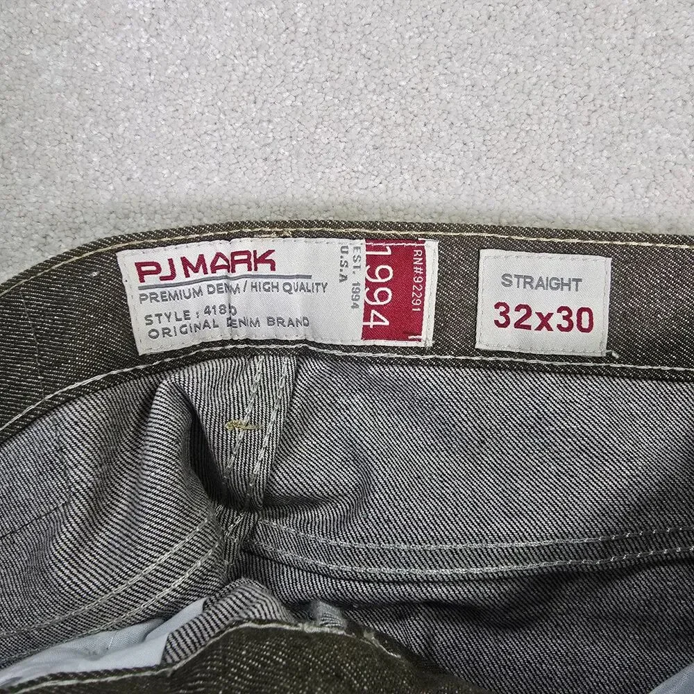Y2K Vintage PJ Mark Men's Denim Straight Leg Jeans 32 x 30